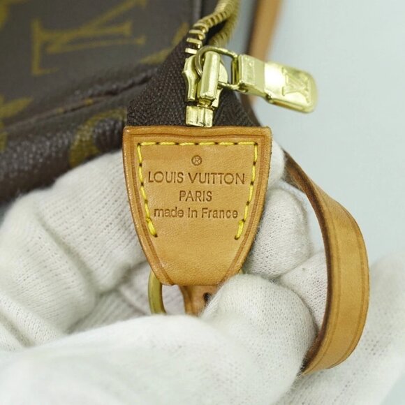 Louis Vuitton Pochette Accessoires M51980 Monogram Canvas Handbag Brown - Picture 7 of 10